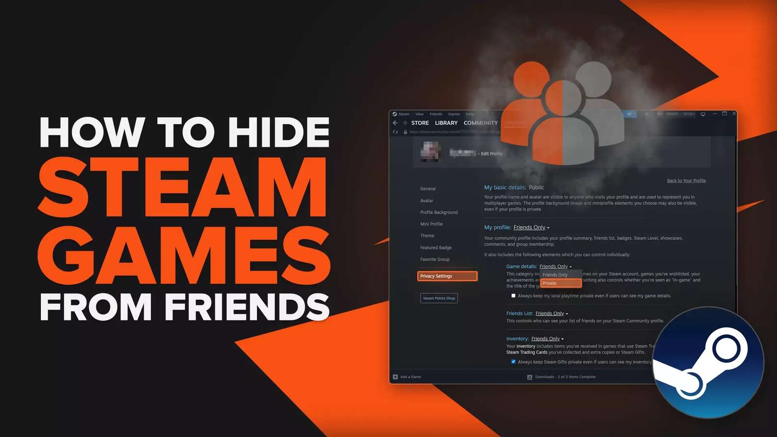 How to Easily Hide Steam Games from Friends [6 Steps]