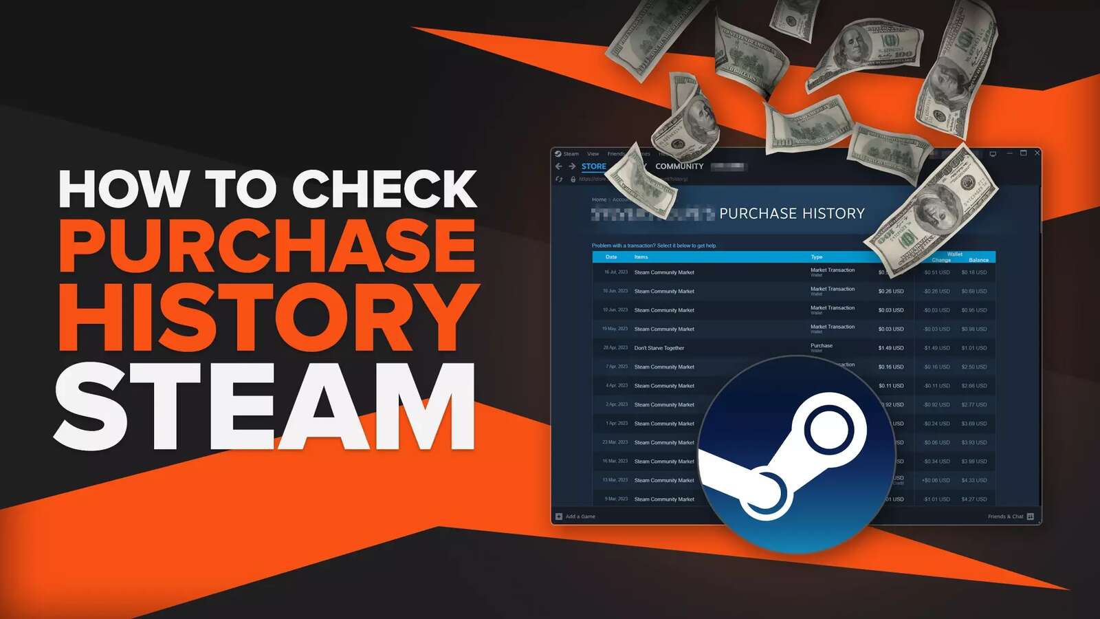 How to See Your Purchase History on Steam [Visual Guide]