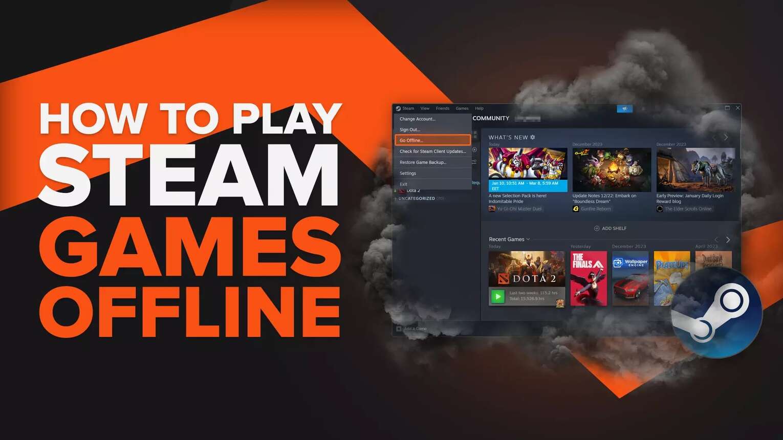 How to Play Steam Games Offline Without WiFi or Internet