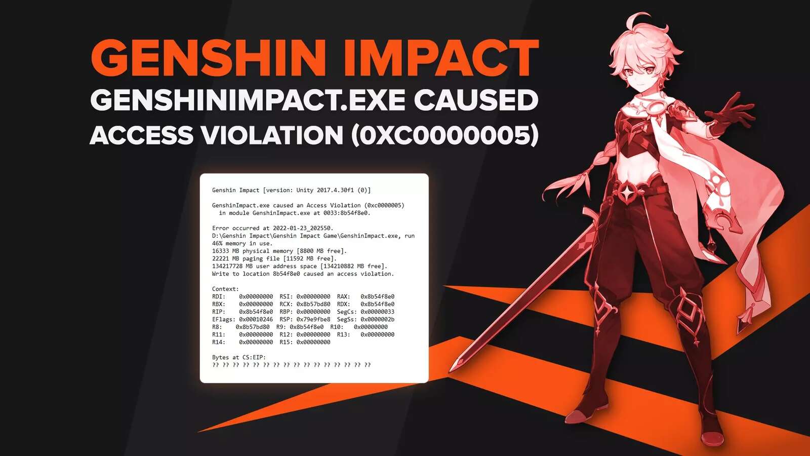 Genshin Impact.exe Caused an Access Violation Fix [Fast Fix]