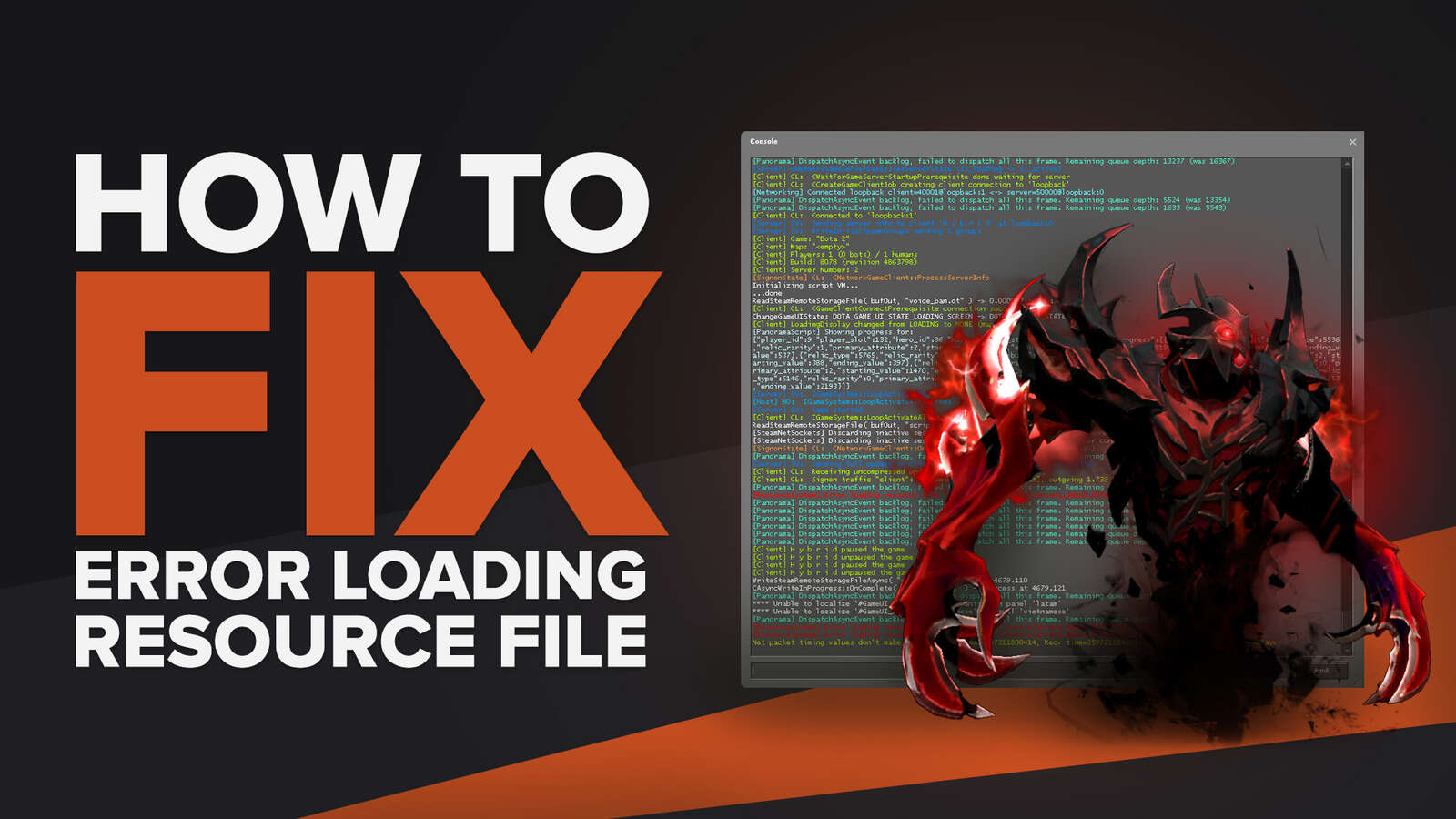 2 Ways To Fix Error Loading Resource File in Dota 2