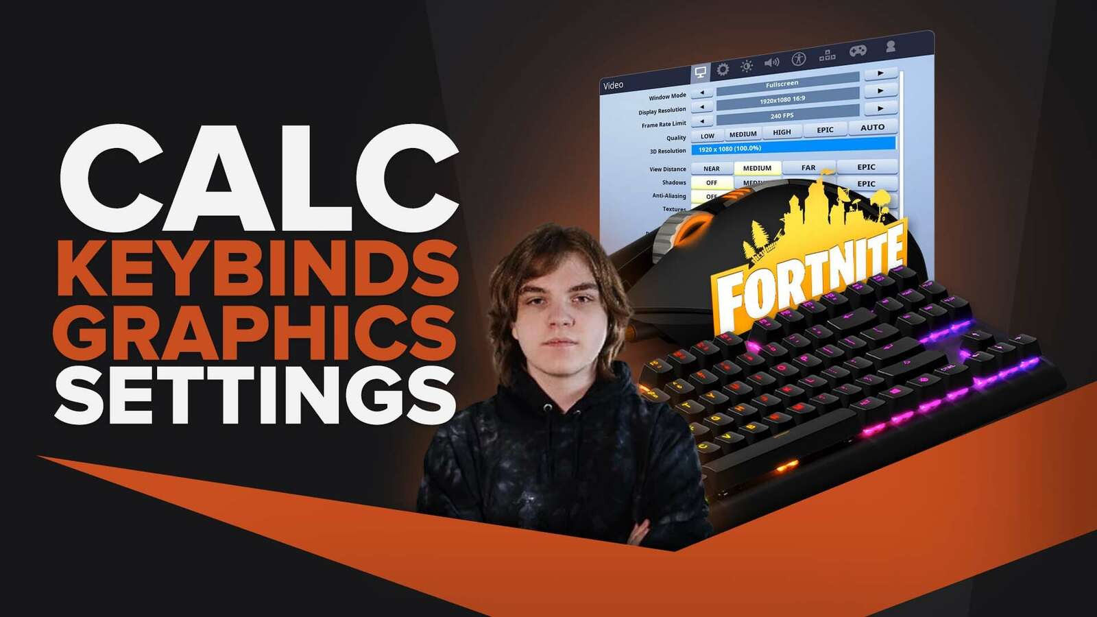 Calc | Keybinds, Mouse, Video Pro Fornite Settings