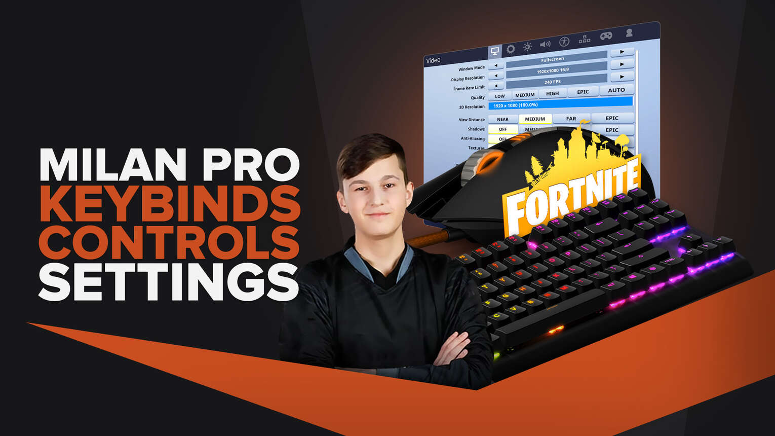 Milan's | Keybinds, Mouse, Video Pro Fornite Settings