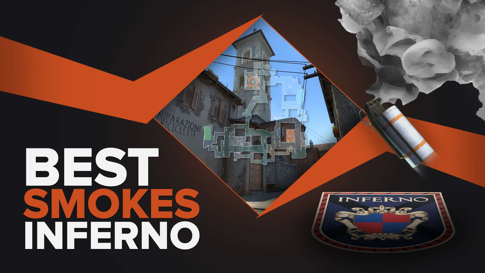 Best Smokes CS2 (CSGO) Inferno
