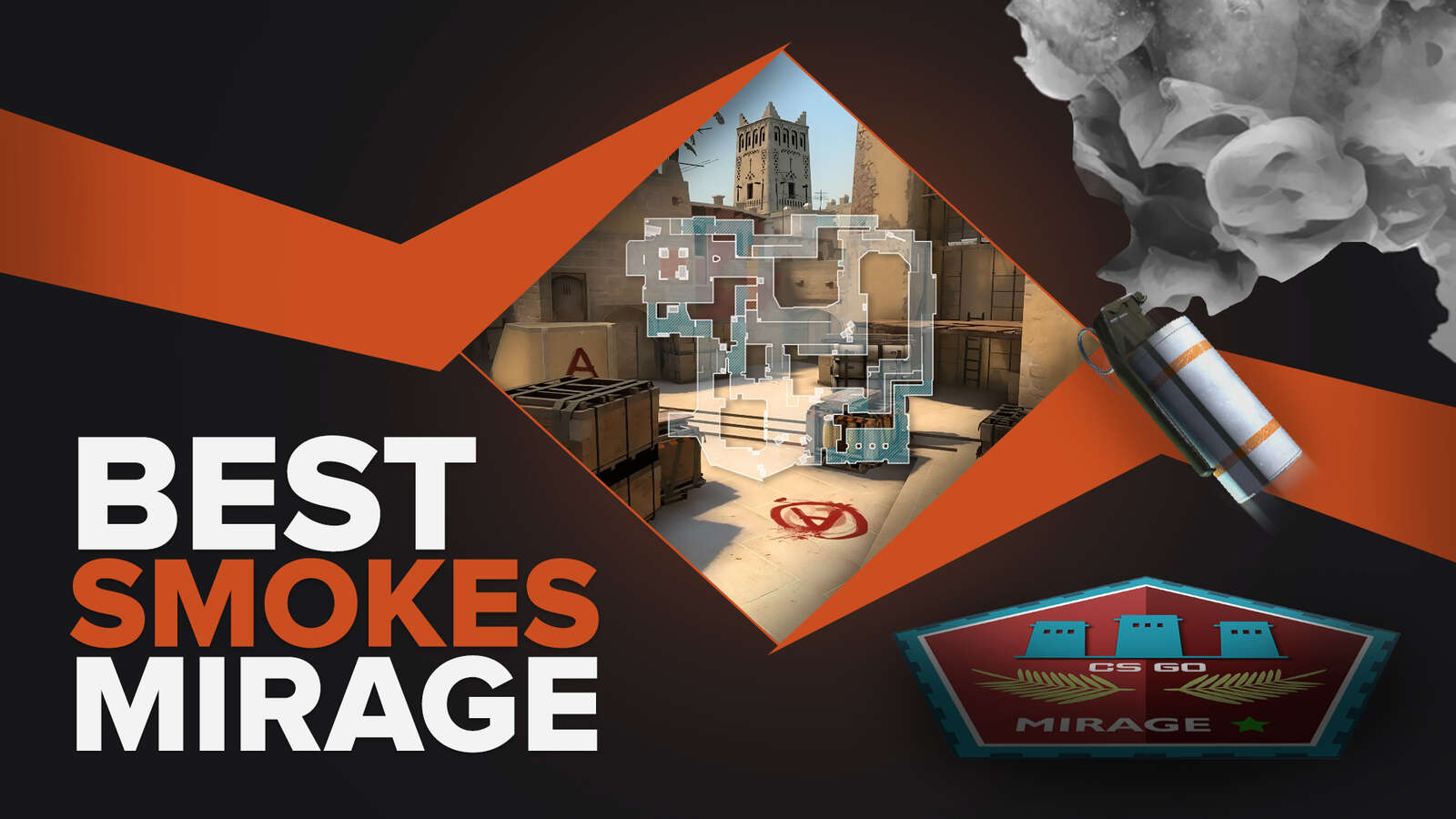 CS2 (CSGO) Best Smokes Mirage
