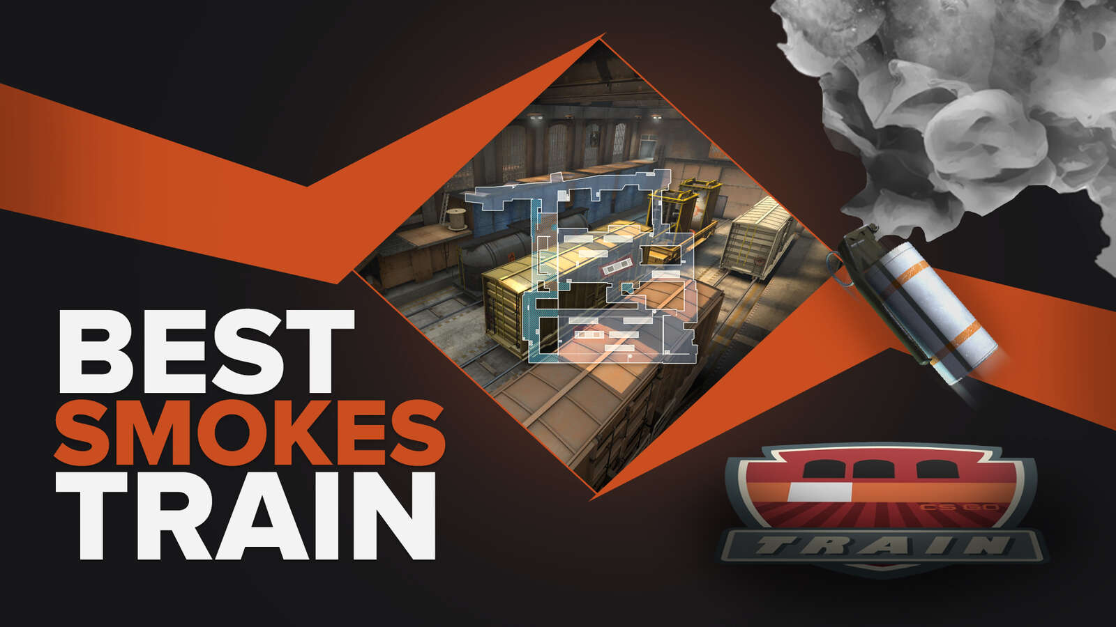 CS2 (CSGO) Best Smokes Train