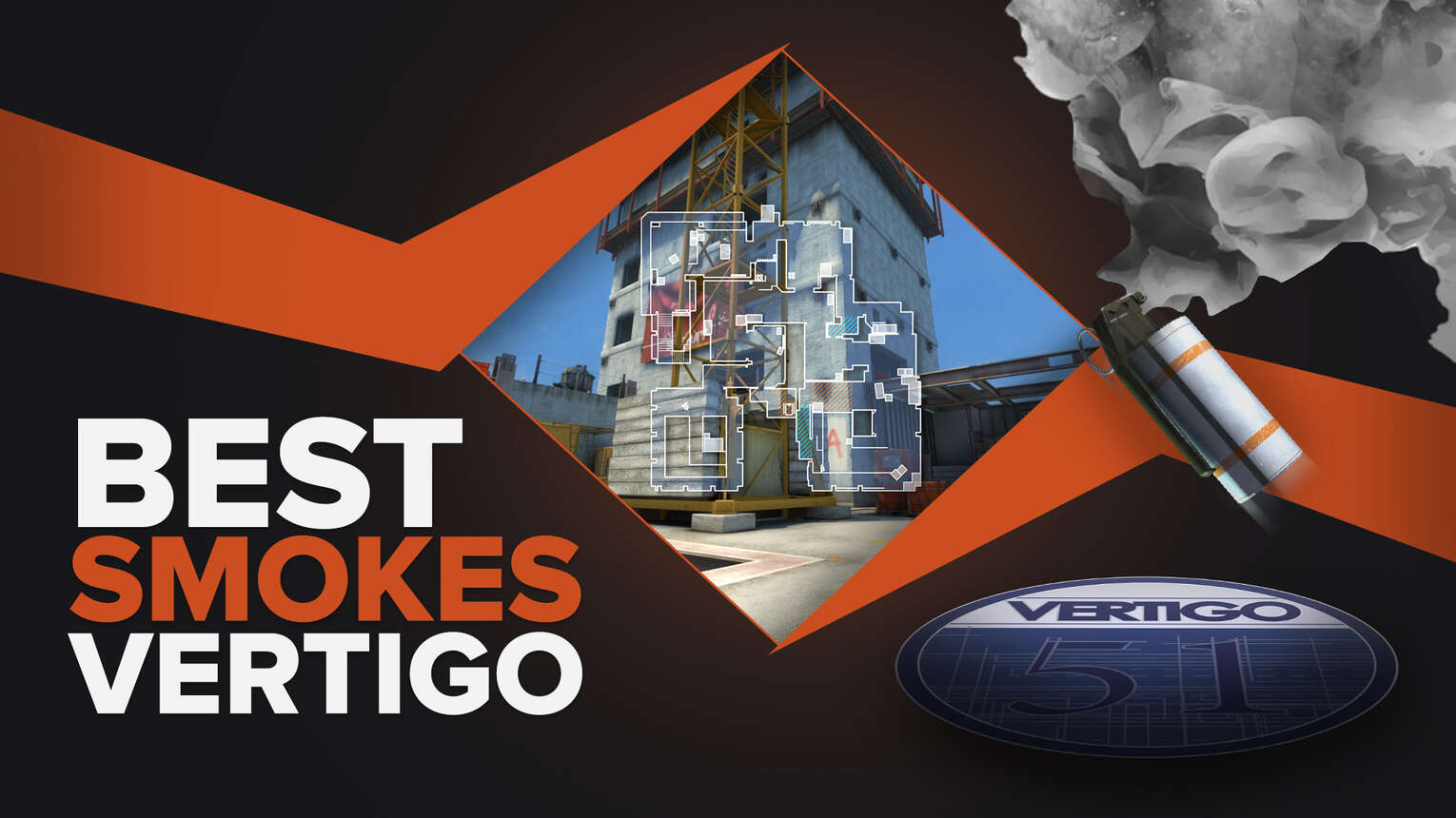 CS2 (CSGO) Best Smokes Vertigo