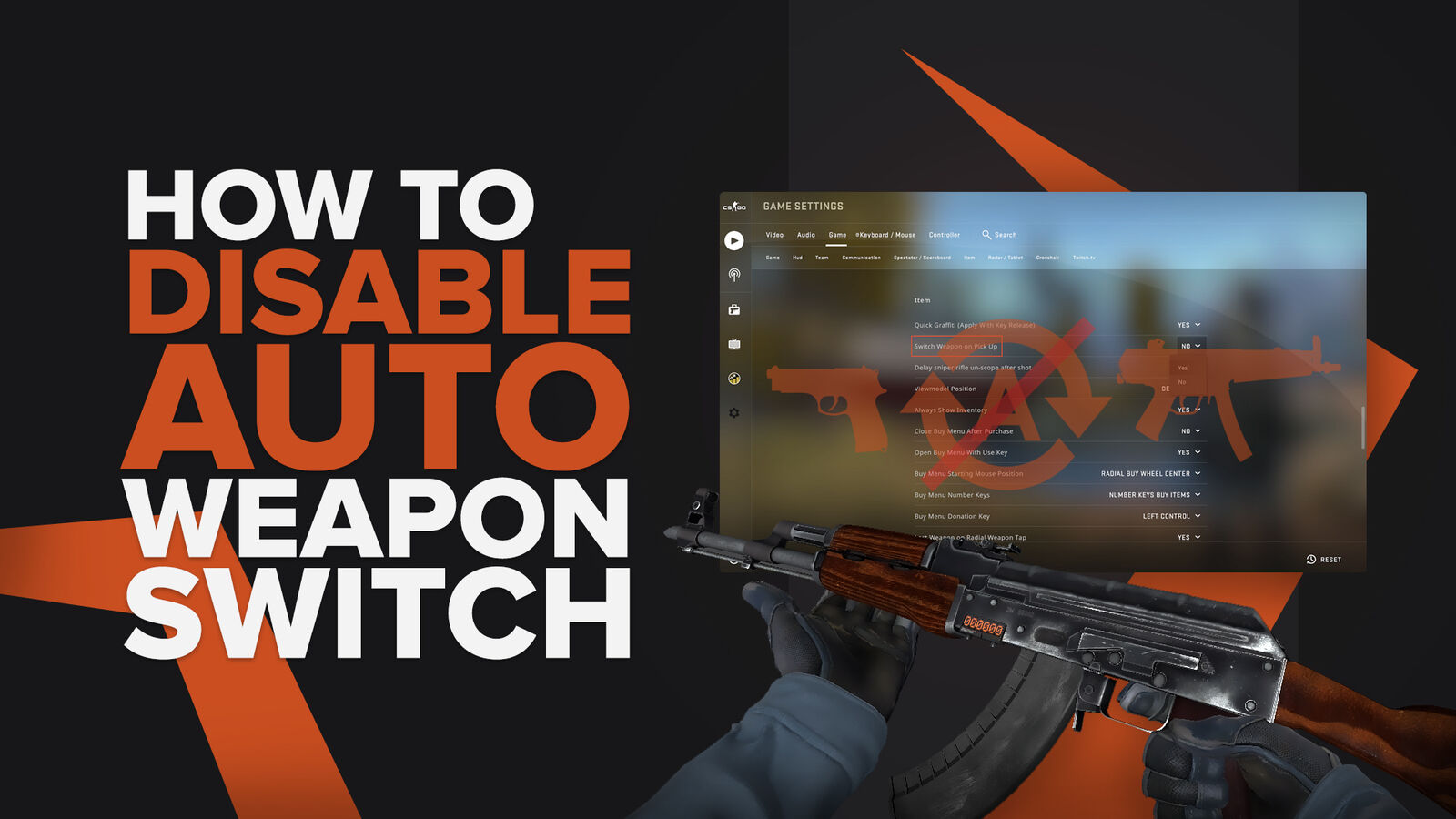 How To Disable Auto Weapon Switch in CS2?