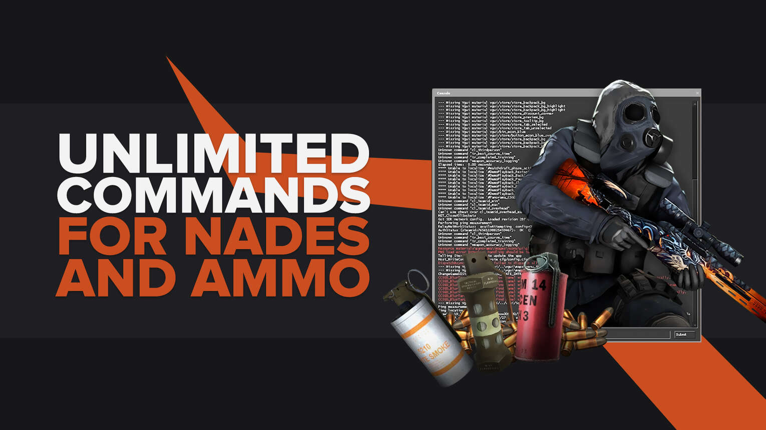 Commands for Unlimited Nades and Ammo in CS2 (CSGO)