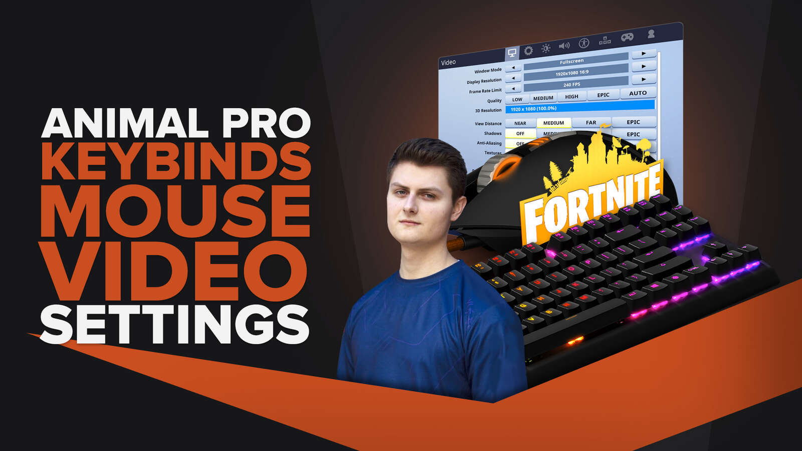 Animal | Keybinds, Mouse, Video Pro Fornite Settings