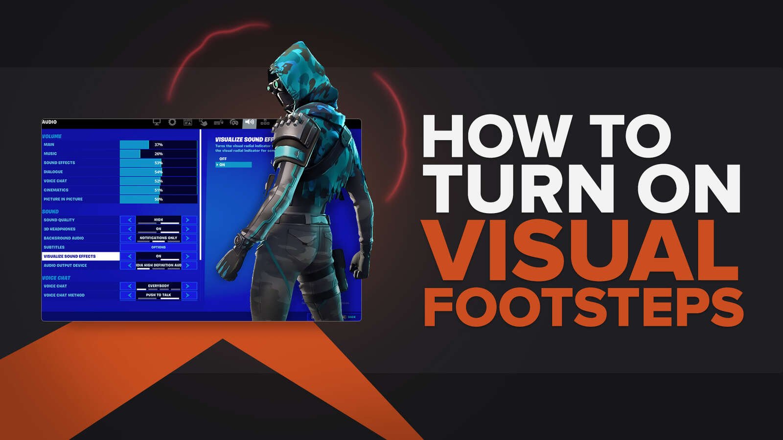 How To Turn On Visual Footsteps in Fortnite [All Platforms]