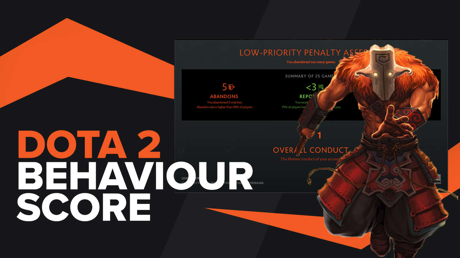 How to see your Behavior Score in Dota 2 in a few clicks