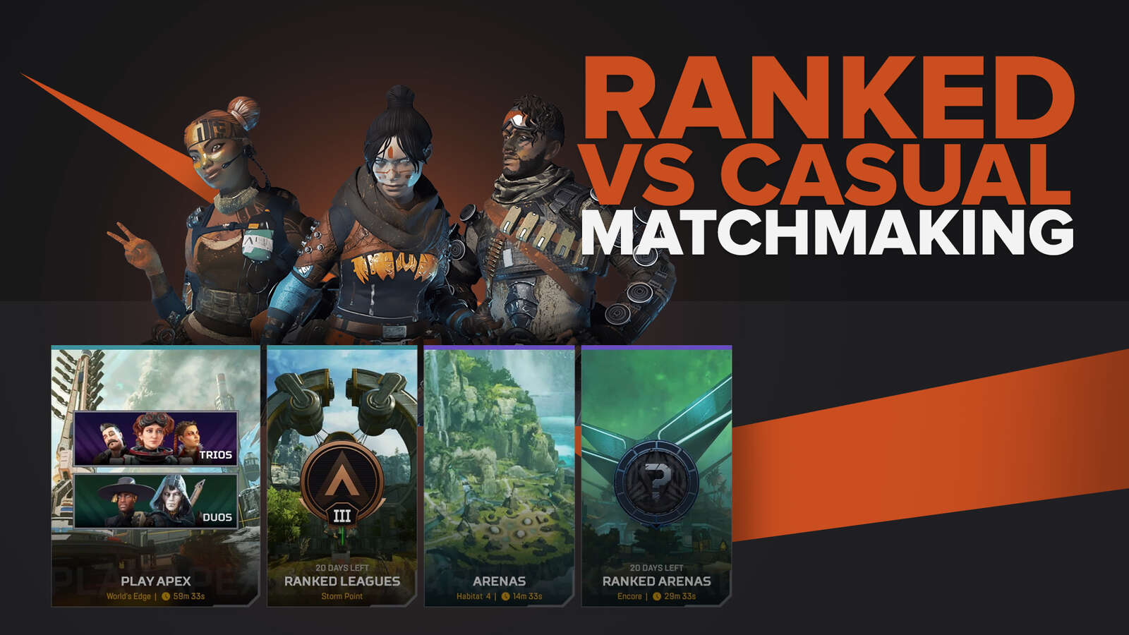 Ranked Vs Casual Matchmaking in Apex Legends explained
