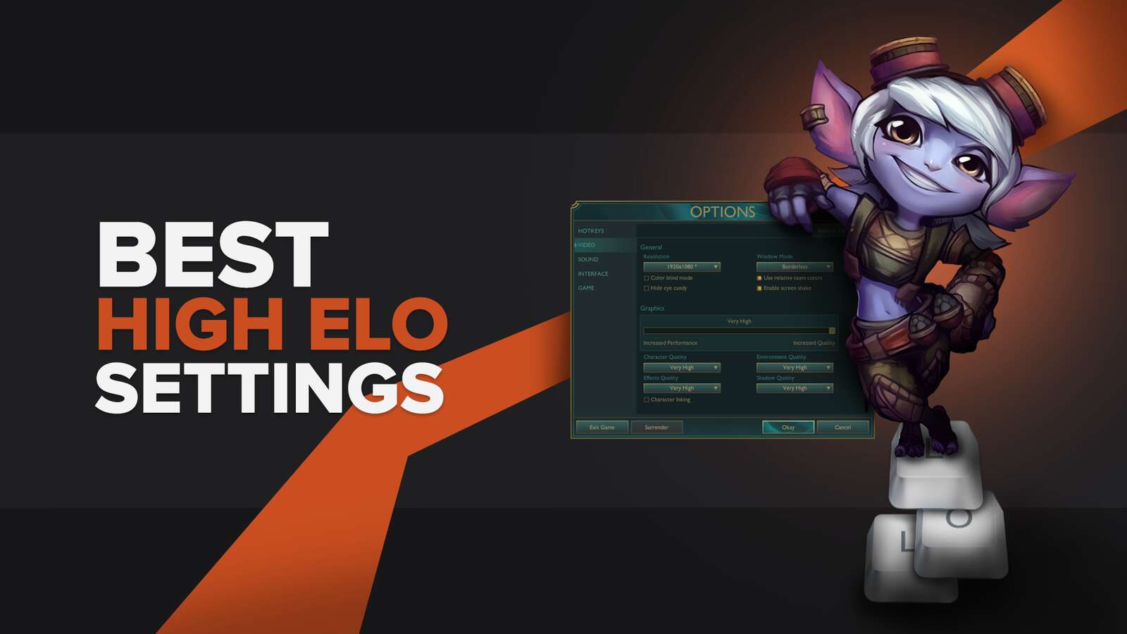 Best Pro Settings for Performance and High Elo | LoL