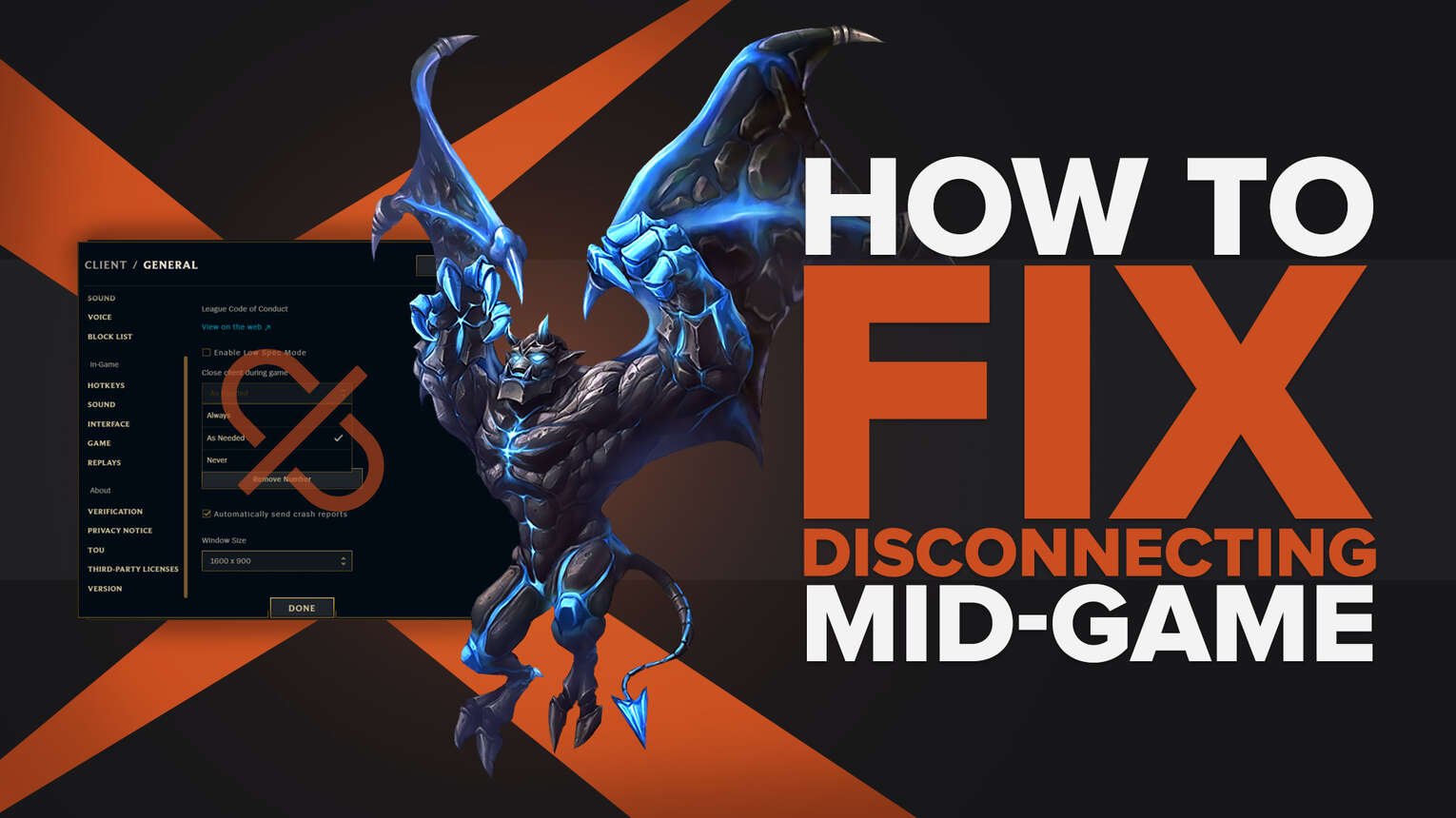 How to Fix League of Legends Disconnecting MidGame