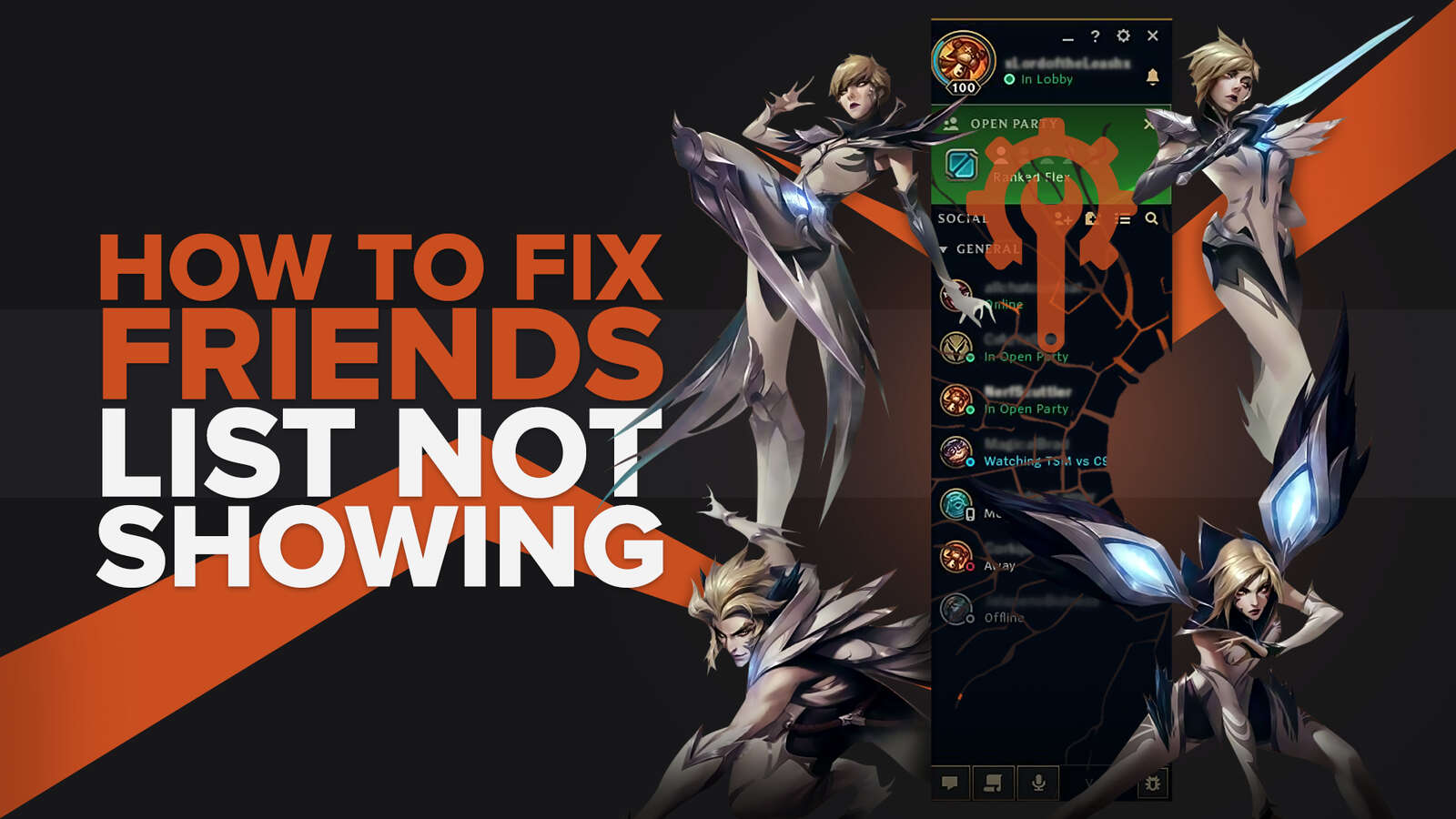 How to fix the friends list not showing in League of Legends 