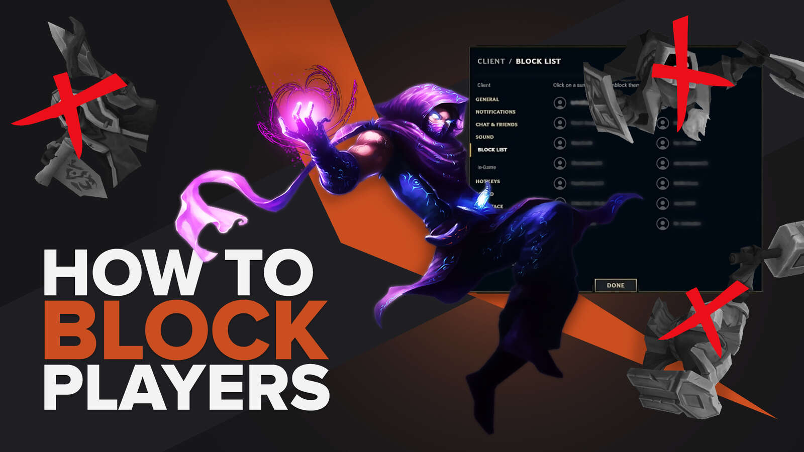 How to block someone in League of Legends