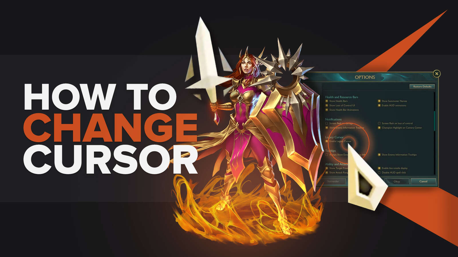 How to Change Your LoL Cursor [Legacy Cursor & Size]