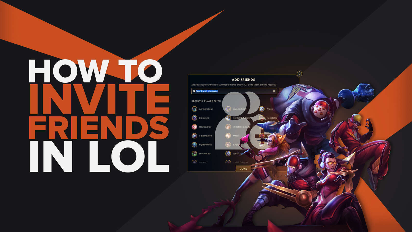 How to Invite Friends in League of Legends