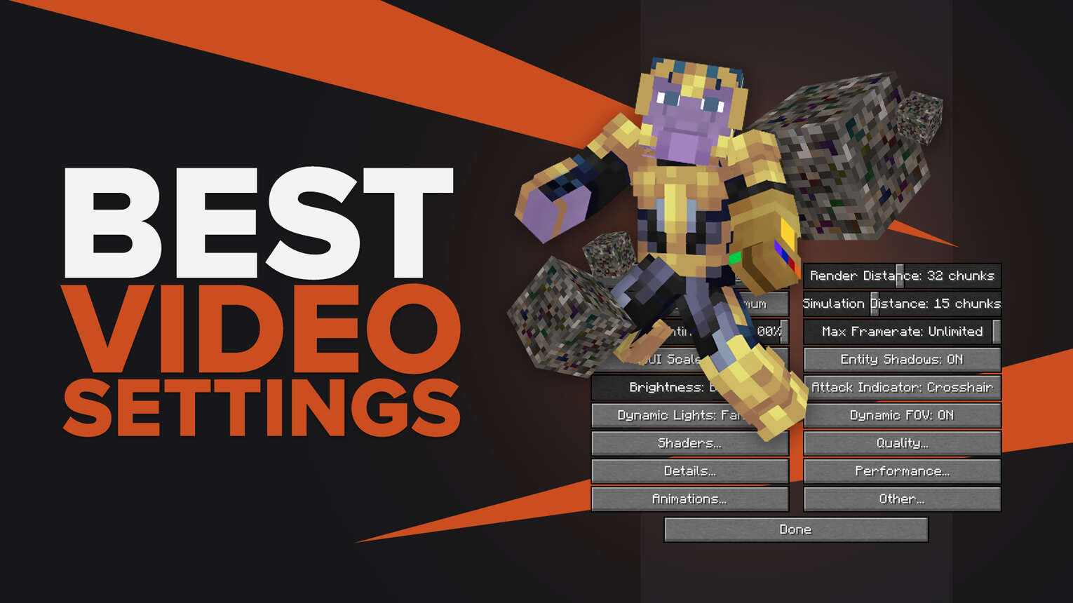 Best Video Setting For Minecraft
