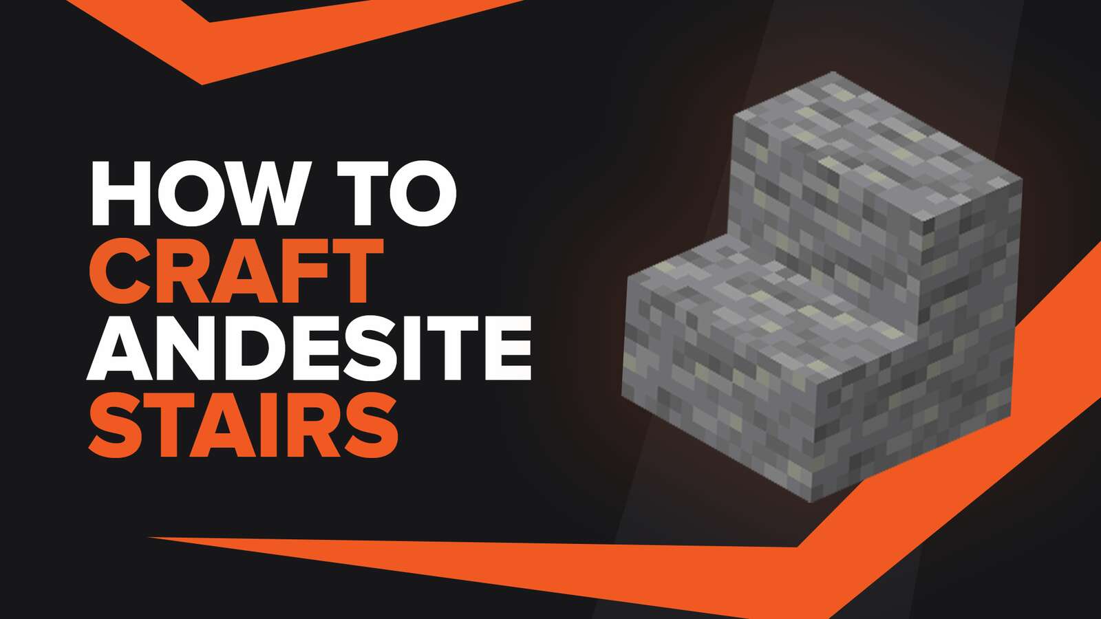 How To Make Andesite Stairs In Minecraft