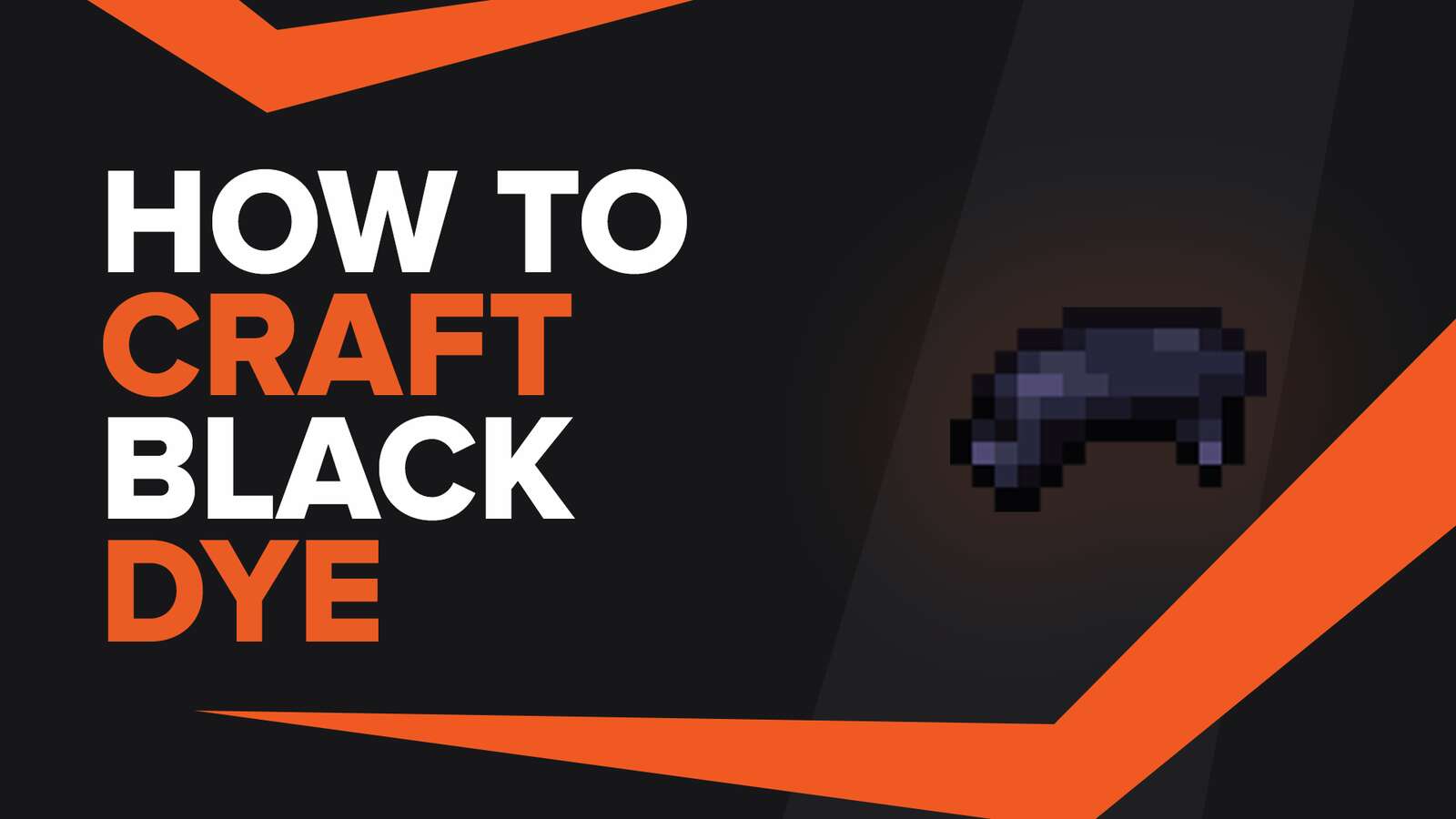 How To Make Black Dye In Minecraft
