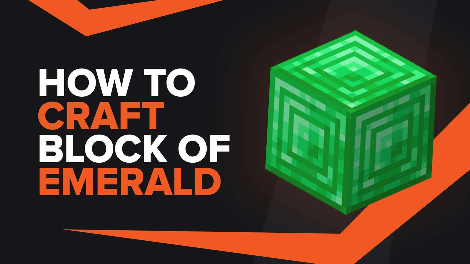 How To Make Block Of Emerald In Minecraft