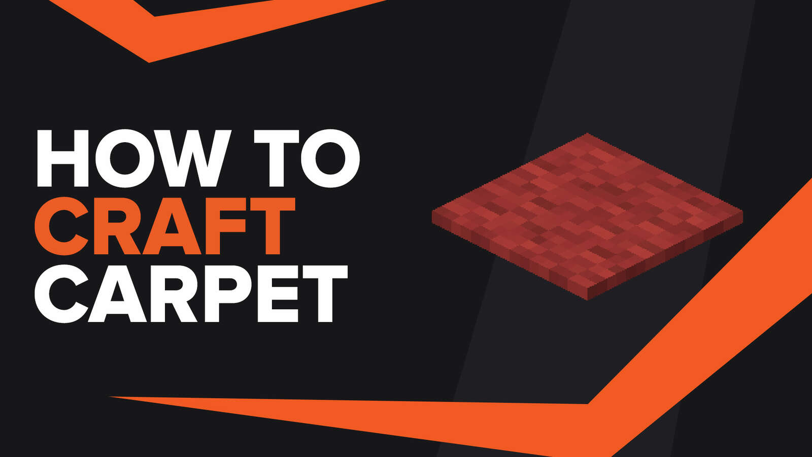 How To Make Carpet In Minecraft