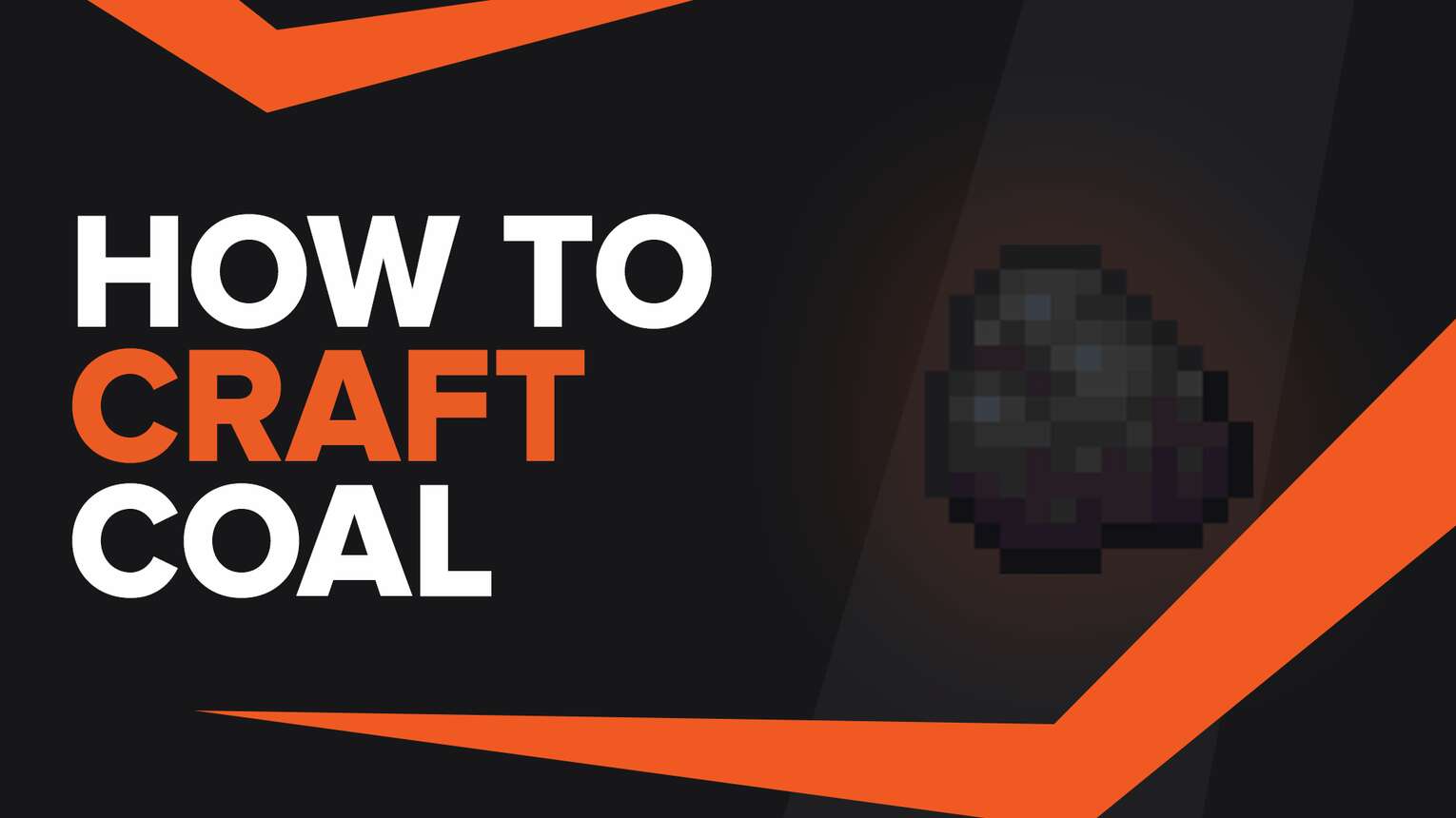 How To Make Coal In Minecraft