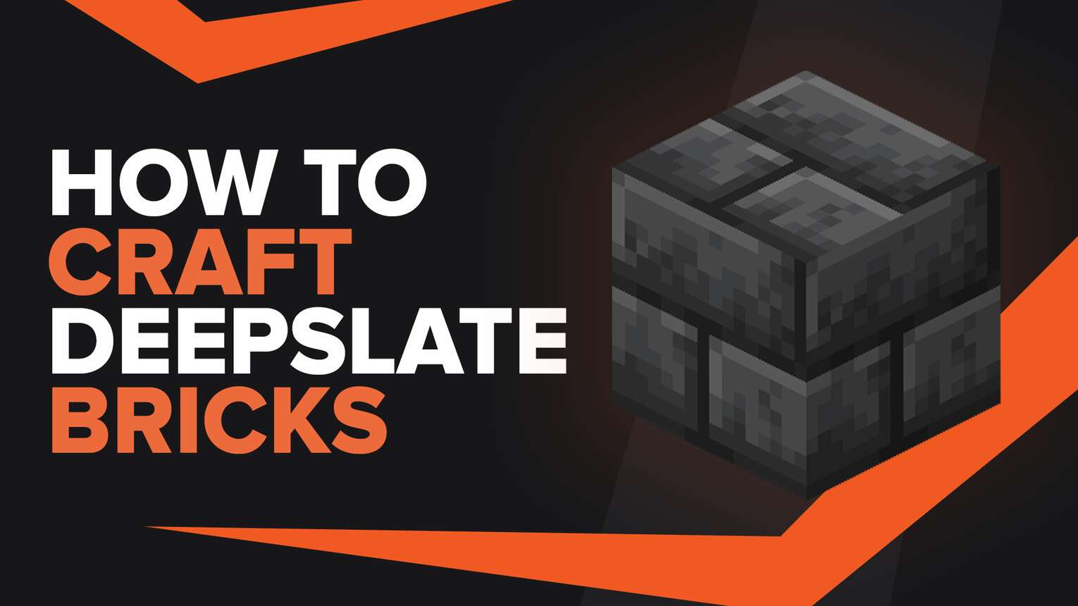 How To Make Deepslate Bricks In Minecraft