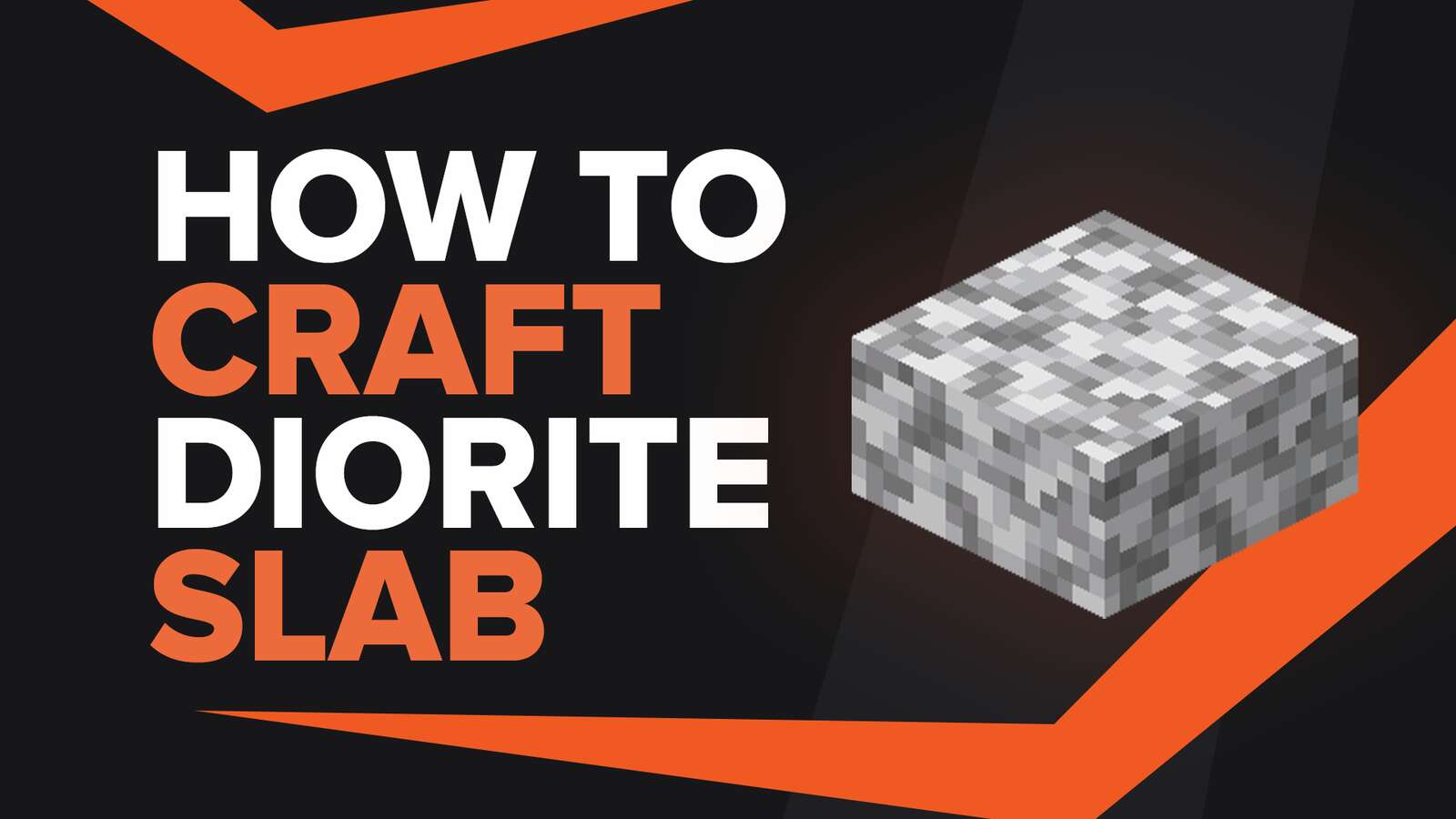How To Make Diorite Slab In Minecraft