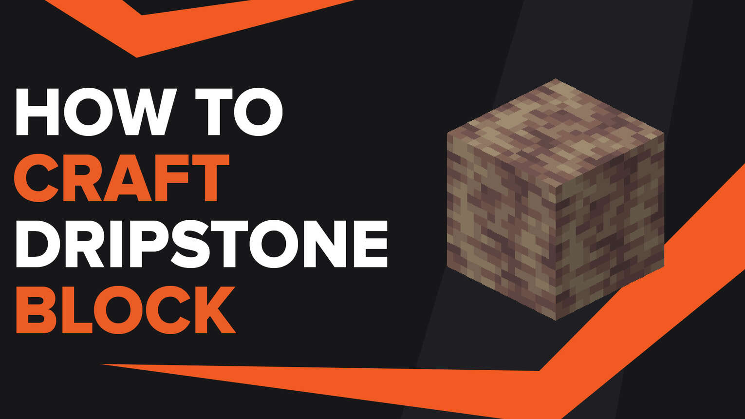 How To Make Dripstone Block In Minecraft