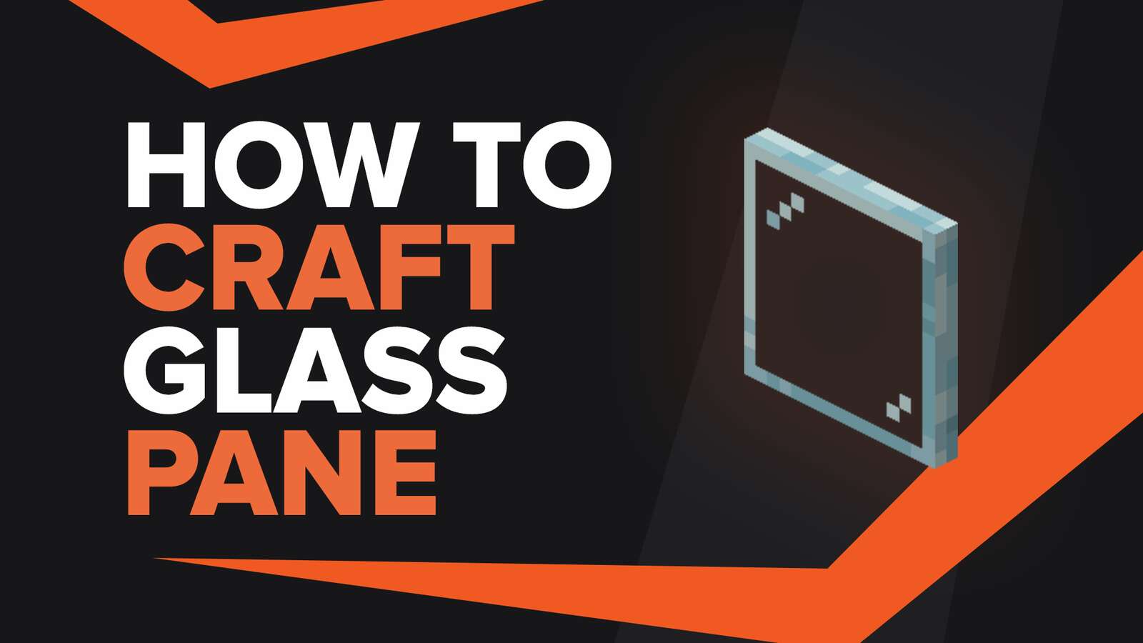 How To Make Glass Pane In Minecraft