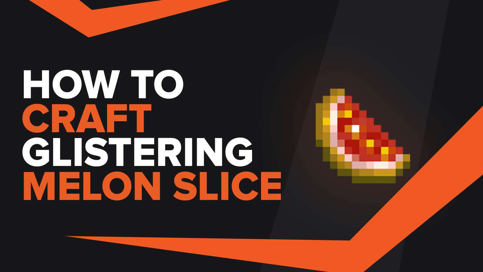 How To Make Glistering Melon Slice In Minecraft