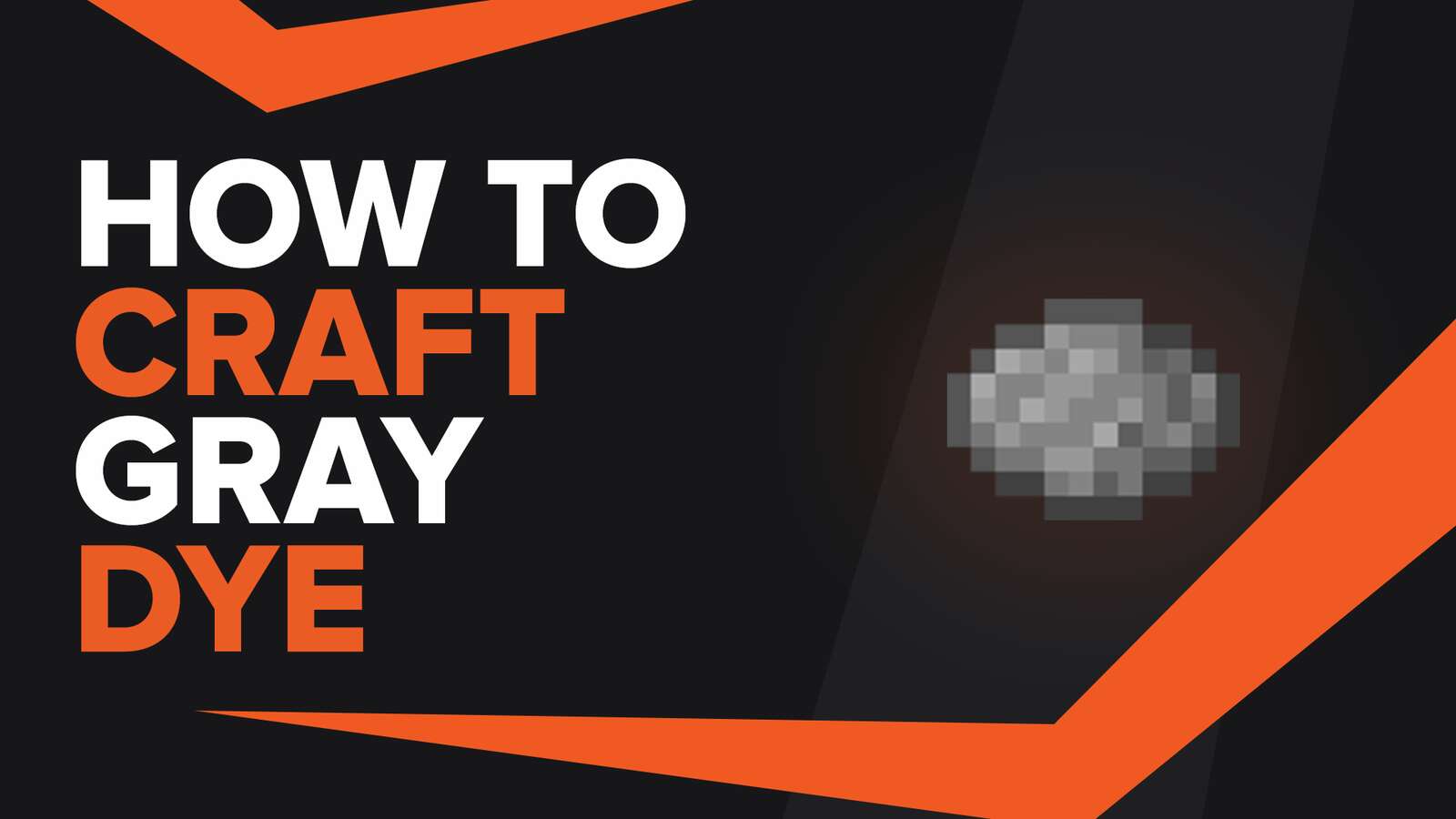 How To Make Gray Dye In Minecraft