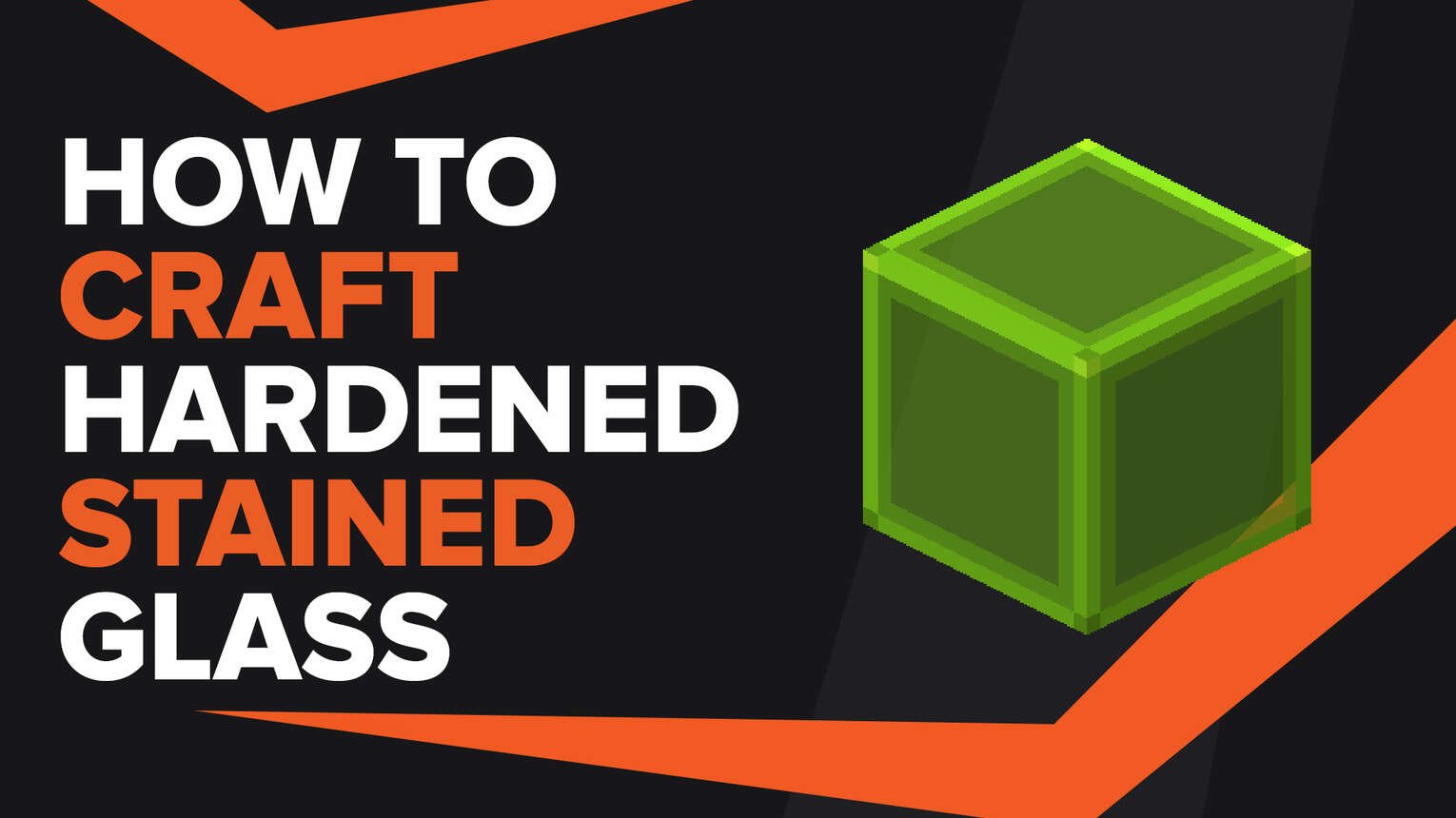 How To Make Hardened Stained Glass In Minecraft
