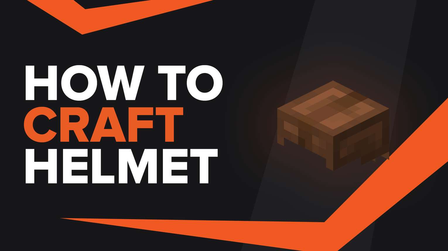 How To Make Helmet In Minecraft