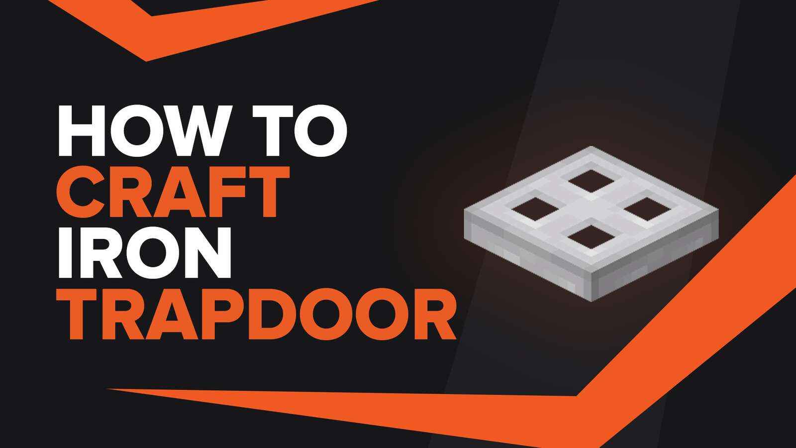 How To Make Iron Trapdoor In Minecraft