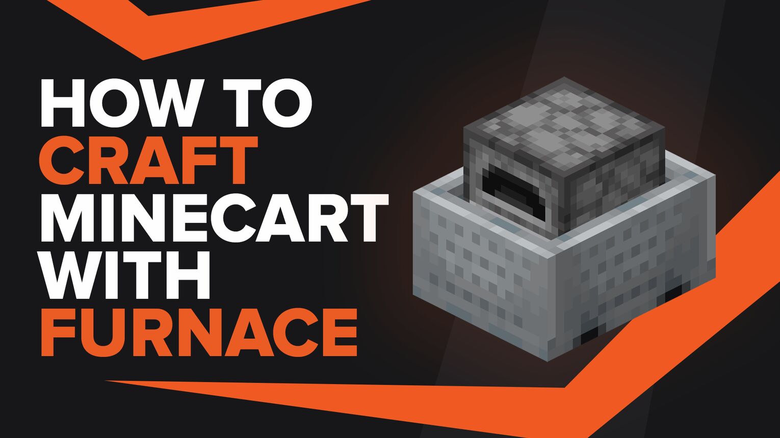 How To Make Minecart With Furnace In Minecraft