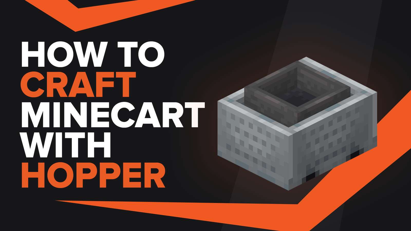 How To Make Minecart With Hopper In Minecraft
