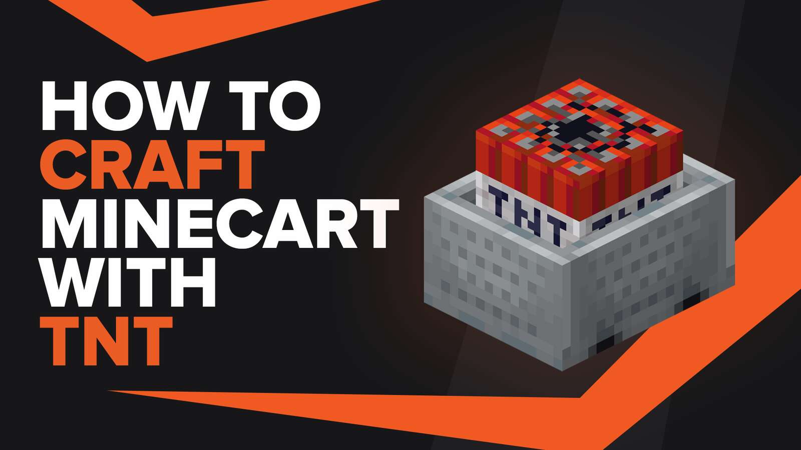How To Make Minecart With Tnt In Minecraft
