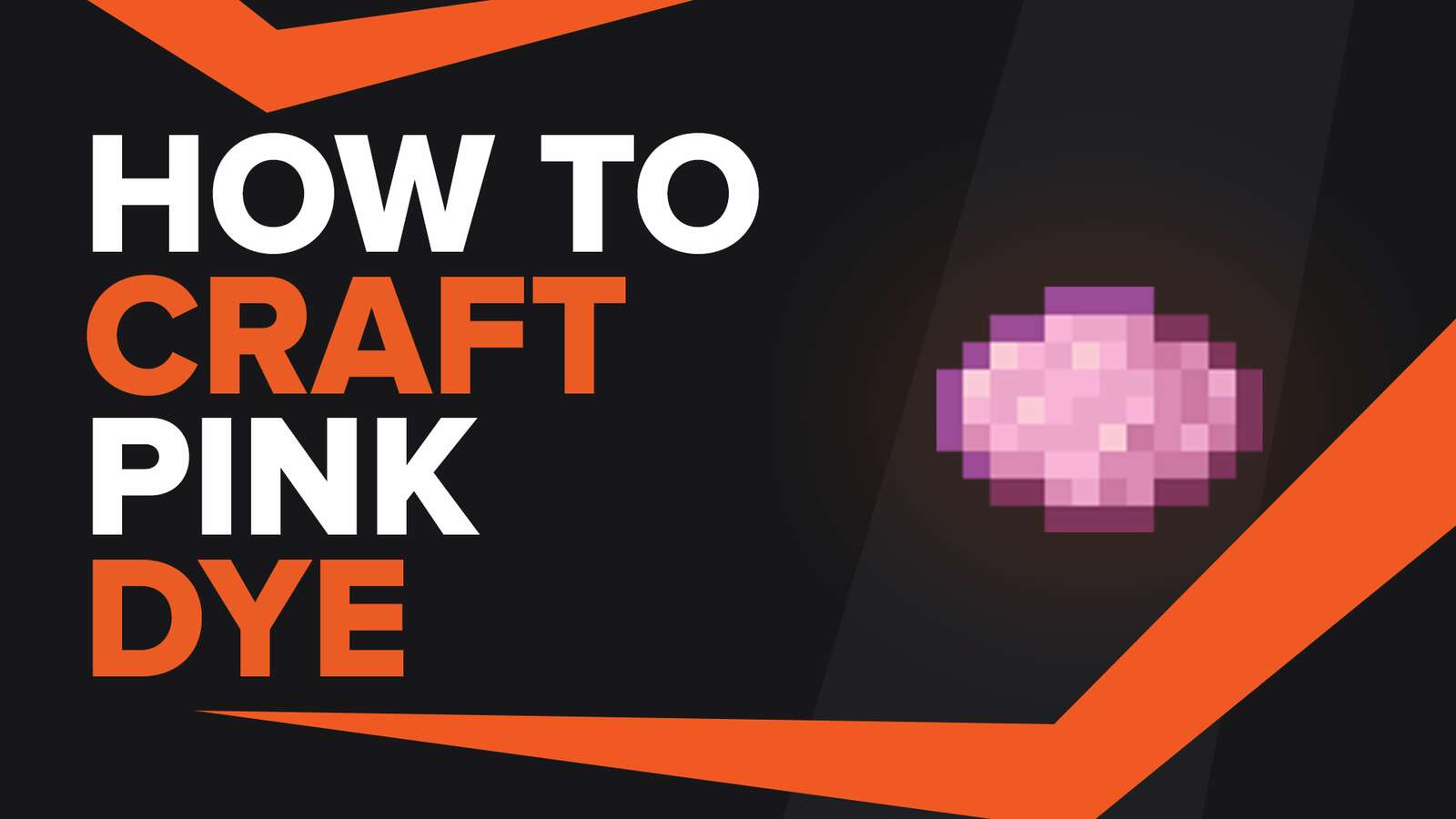 How To Make Pink Dye In Minecraft
