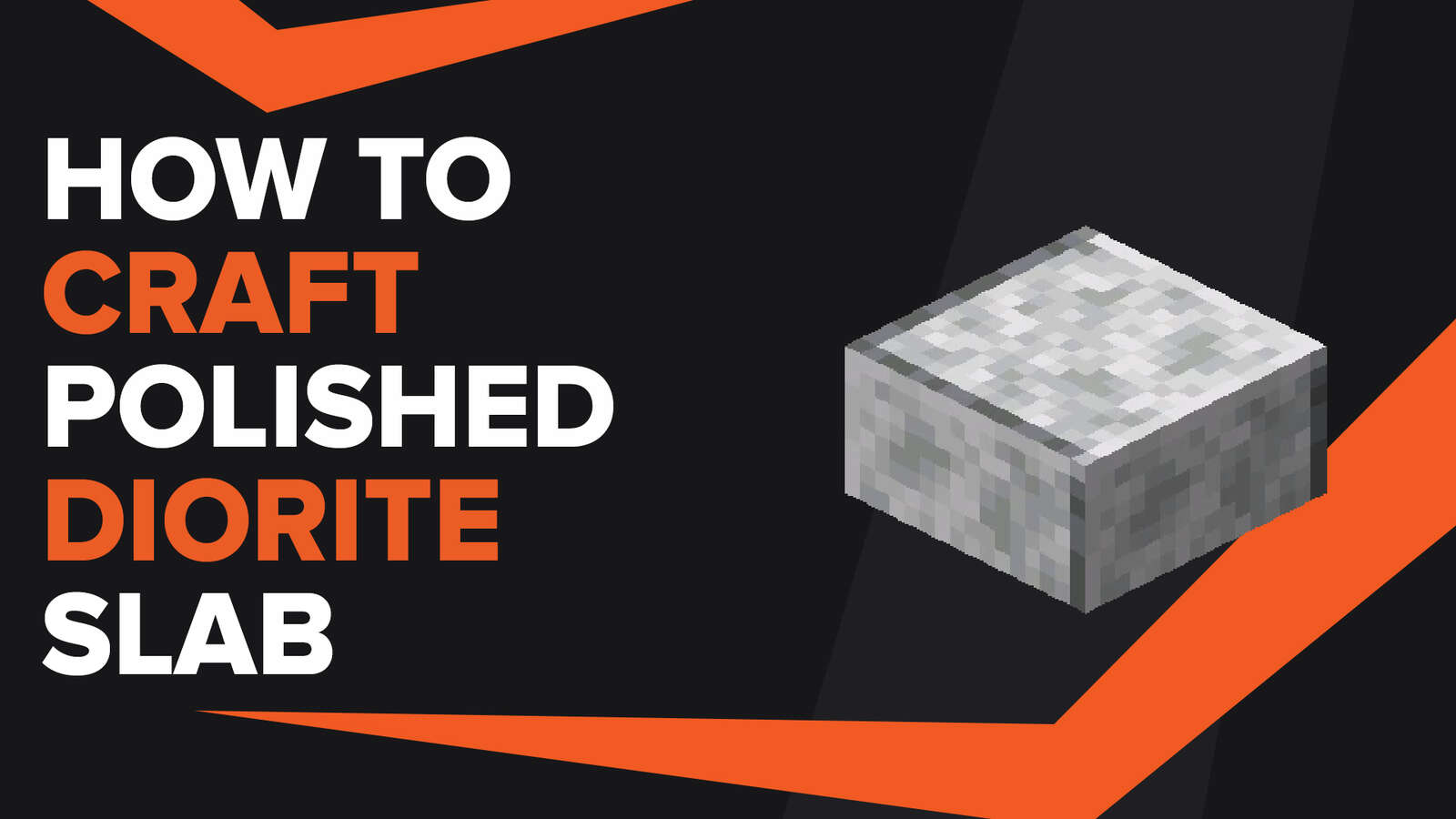 How To Make Polished Diorite Slab In Minecraft