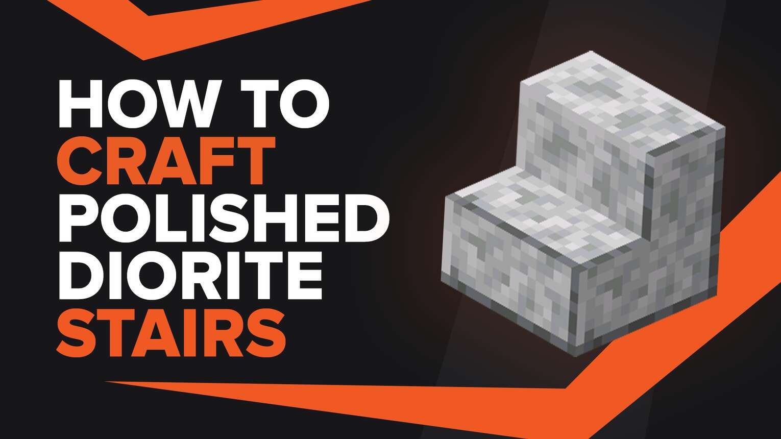 How To Make Polished Diorite Stairs In Minecraft