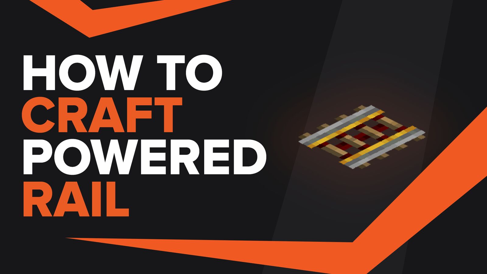 How To Make Powered Rail In Minecraft