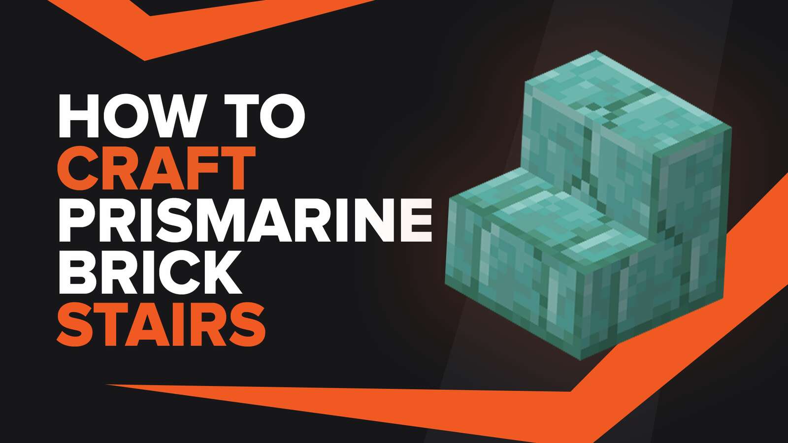 How To Make Prismarine Brick Stairs In Minecraft