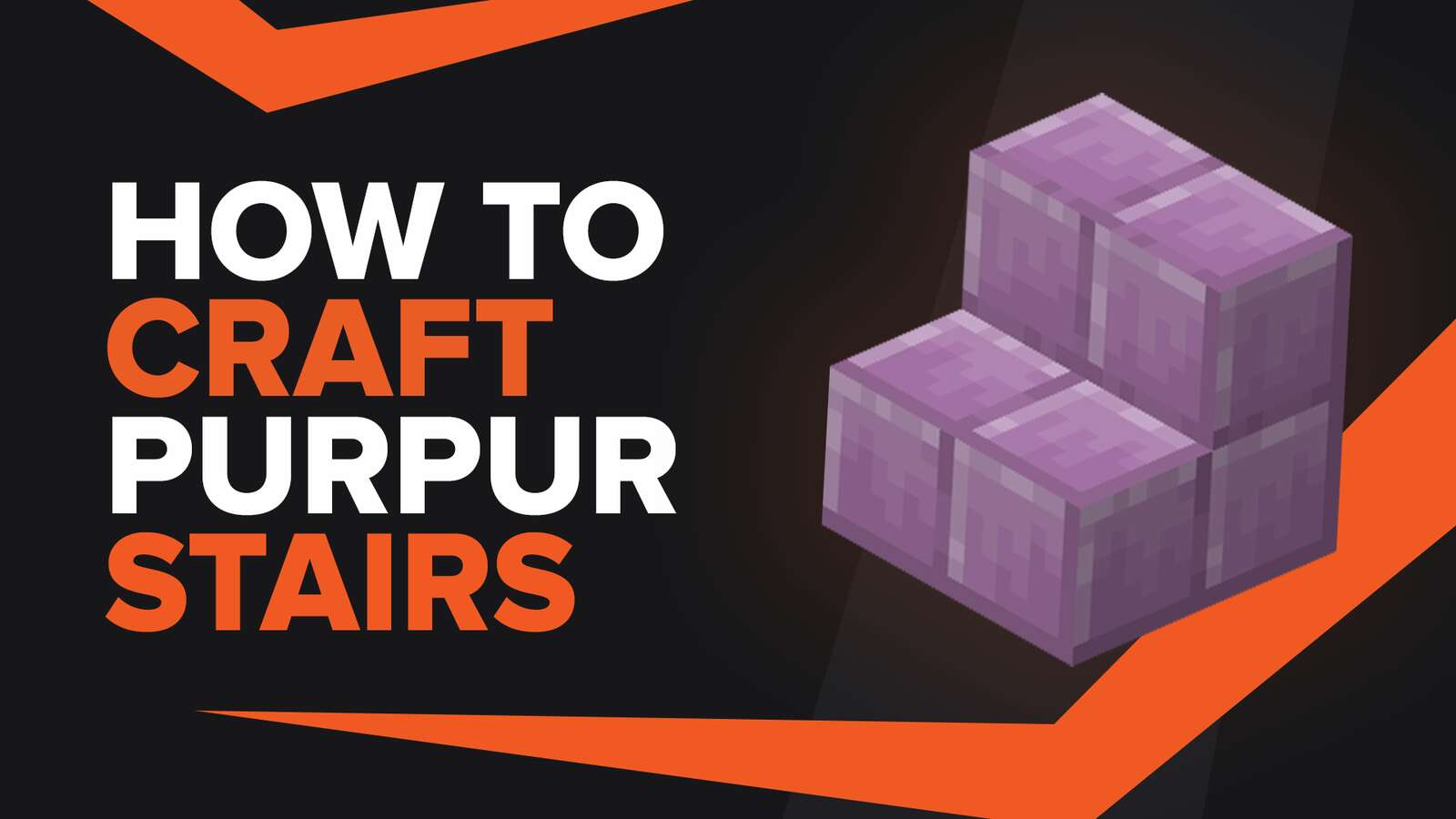 How To Make Purpur Stairs In Minecraft