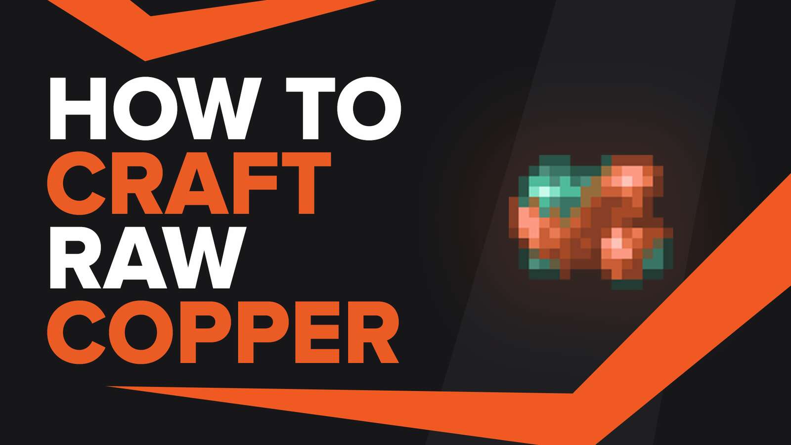 How To Make Raw Copper In Minecraft