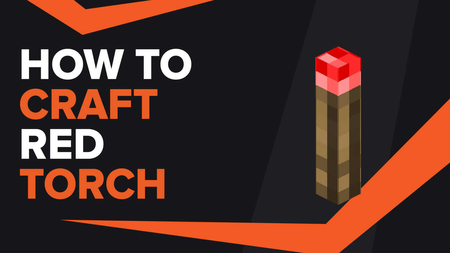 How To Make Red Torch In Minecraft