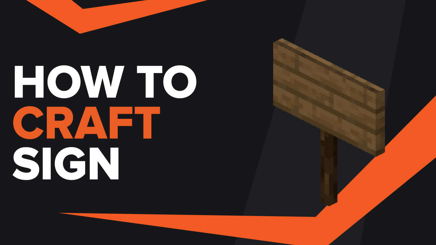 How To Make Sign In Minecraft